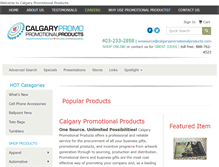 Tablet Screenshot of calgarypromotionalproducts.com